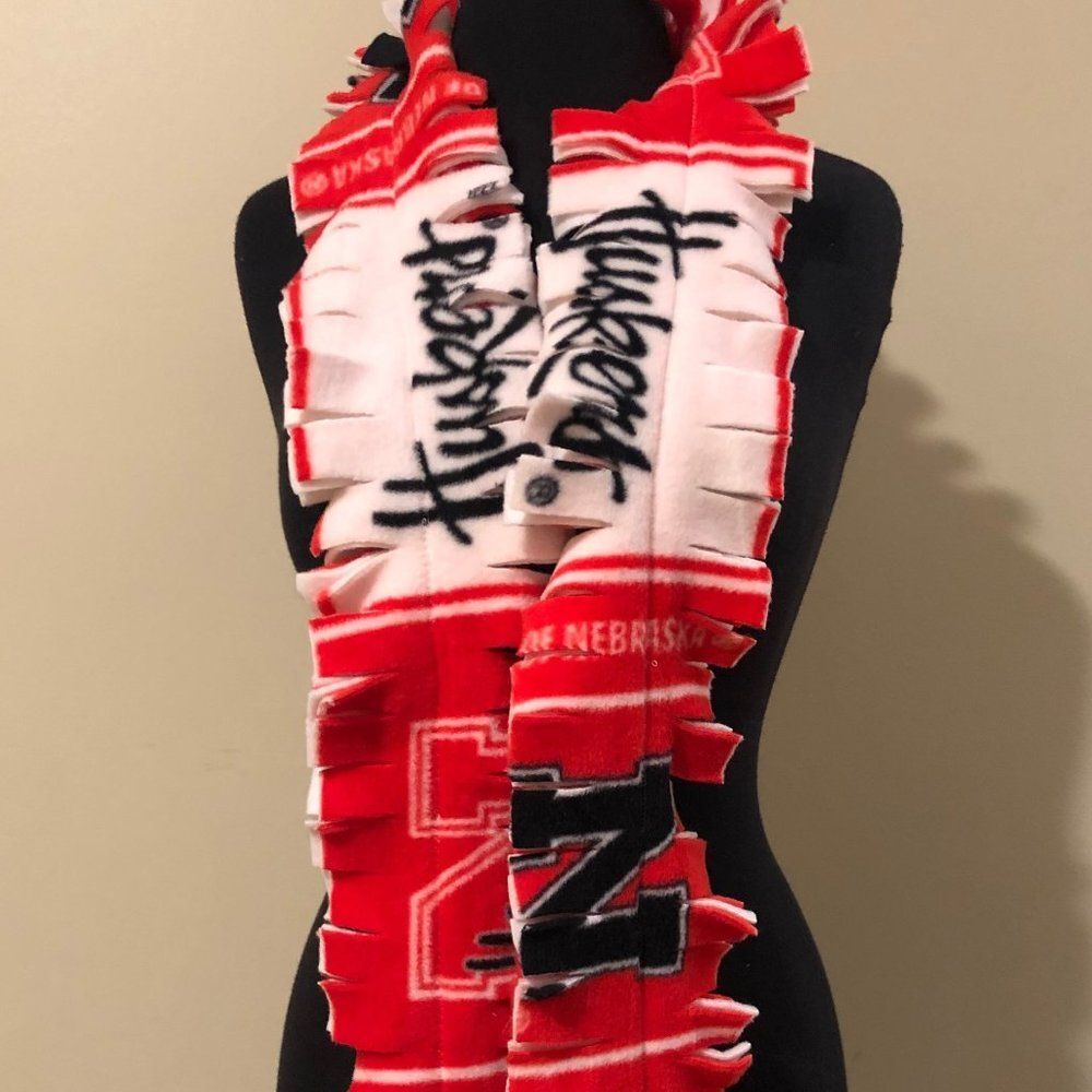 Fleece Nebraska Scarf 6025 Handmade NWT Boutique